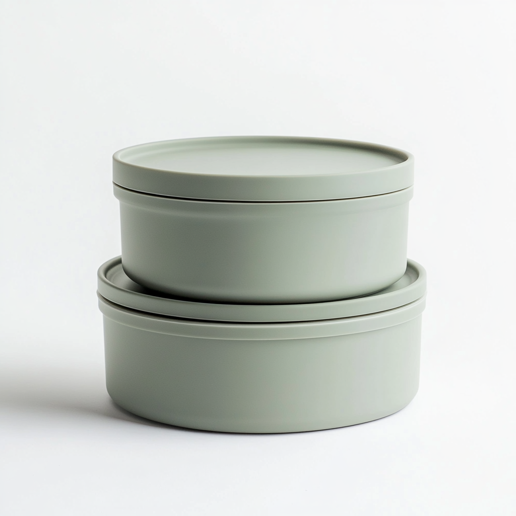 Quelp Stackable Lunch Box - 2 Tier Insulated Food Container - Vacuum Sealed - Leak-Proof Soup Bowl - Portable Lunch Set with Carrying Bag - Sage Green
